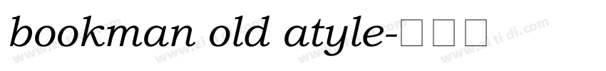 bookman old atyle字体转换